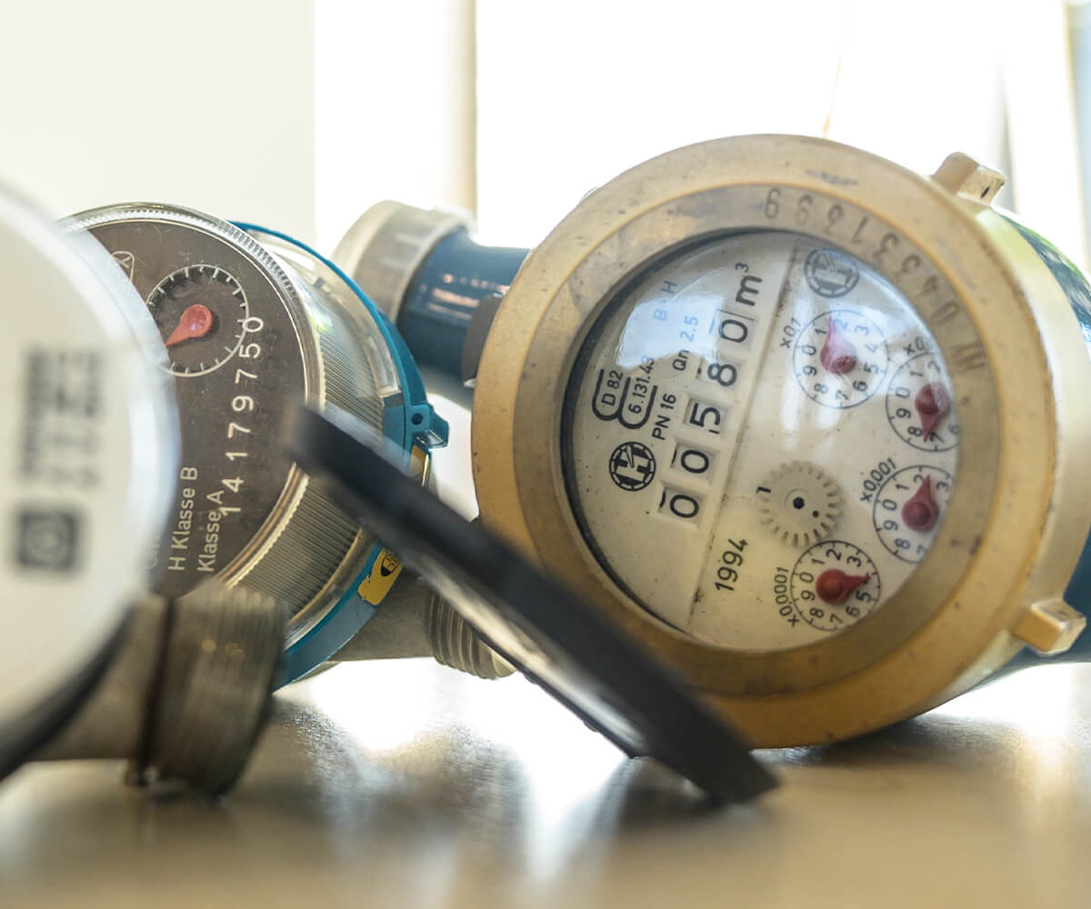 Kontrollablesungen Gas/Wasser/Wärme/Strom Wasseruhr ausgebaut